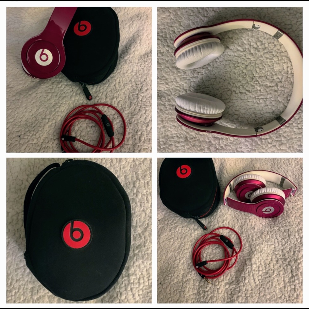 Beats By Dre Solo HD Series headphones — Pink